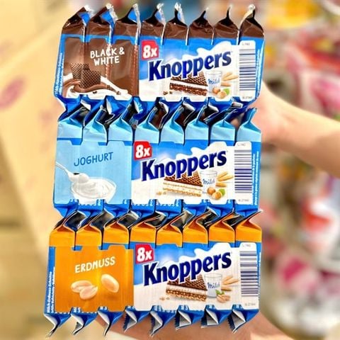 Bánh Xốp Knoppers Schnitte Erdnuss 200g