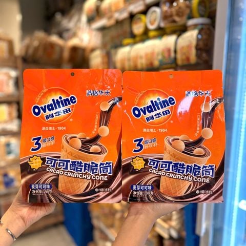 Bánh Ốc Quế Ovaltine Cacao Crunchy Cone