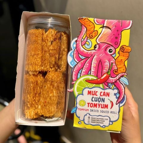 Mực Cán Sấy Tomyum