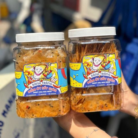 Bánh Tráng Mắm Ớt Sấy Giòn 350g