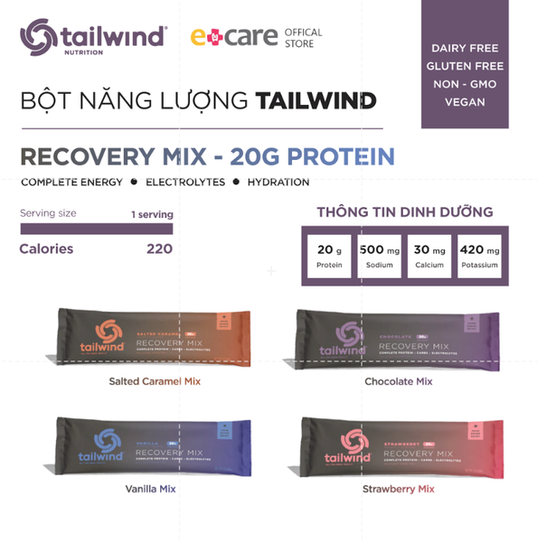  Bột hồi phục cơ Tailwind Recovery Rebuild gói 1 serving 