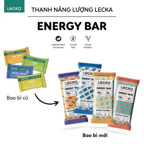  Thanh năng lượng Lecka Energy Bar 40g dinh dưỡng thể thao 