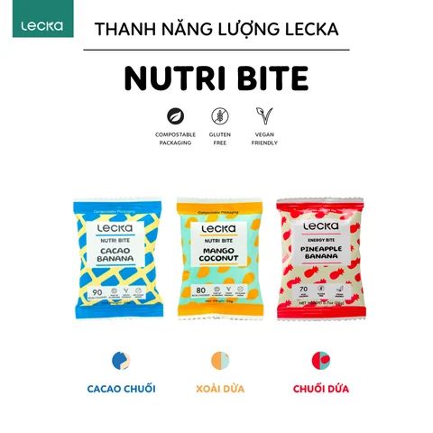  Thanh năng lượng Lecka Energy Bar 20g dinh dưỡng thể thao 