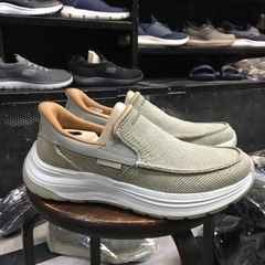 Giày thể thao siêu nhẹ Skech Slip Ins Casual- Nâu nhạt