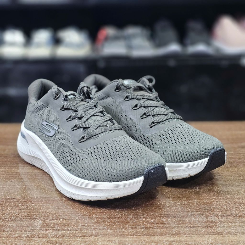 Giày thể thao nữ siêu nhẹ Skech Archfit Fit- Xanh bộ đội