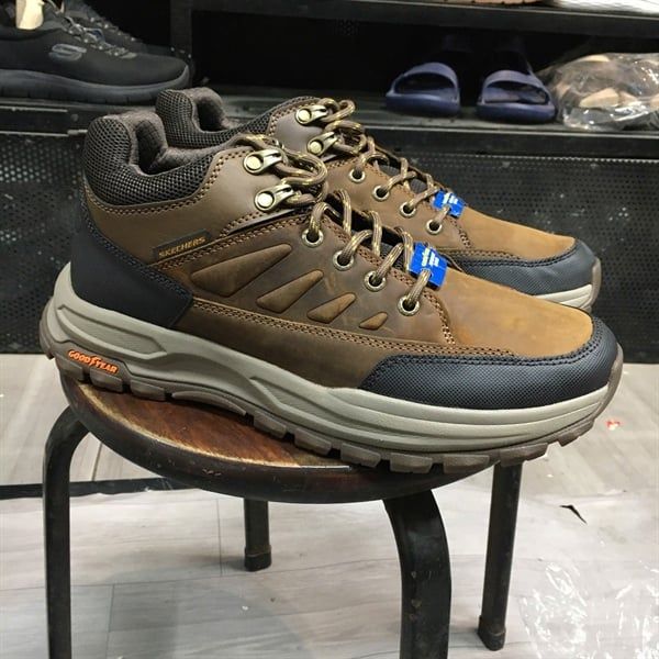 Giày da cao cổ Skech ZELLER - BAZEMORE- Nâu đậm