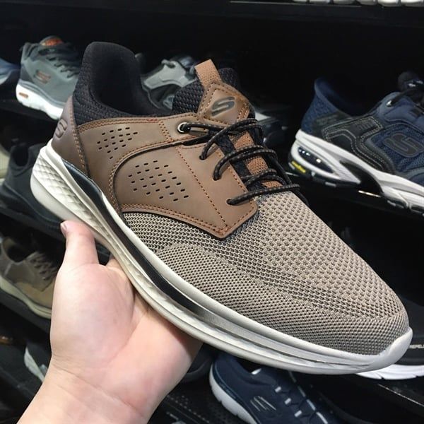 Giày thể thao Skech Streetwear Slade-Breyer - Nâu đậm