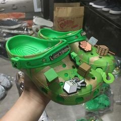 Giày sục Crocs trẻ em xuất dư - MineCraft