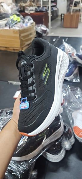 skechers đen viền xanh