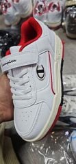 Giày Sneakers quai dán trẻ em Champion- Trắng viền đỏ