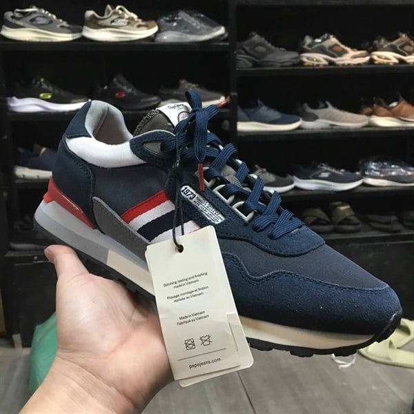 Giày Sneakers PepeJeans xuất dư xịn - Xanh navy