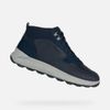 Giày cao cổ da lộn Geox xuất dư- xanh navy