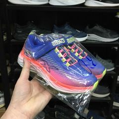 Giày thể thao Skech trẻ em quai dán siêu nhẹ - Xanh viền đỏ