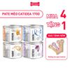  Combo 12 lon - Pate mèo CATIDEA Real & Raw 170g Petmall 