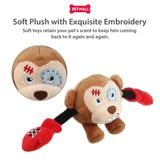 Đồ chơi thú bông có tiếng GiGwi Rock Zoo King Boxer Monkey size S Petmall