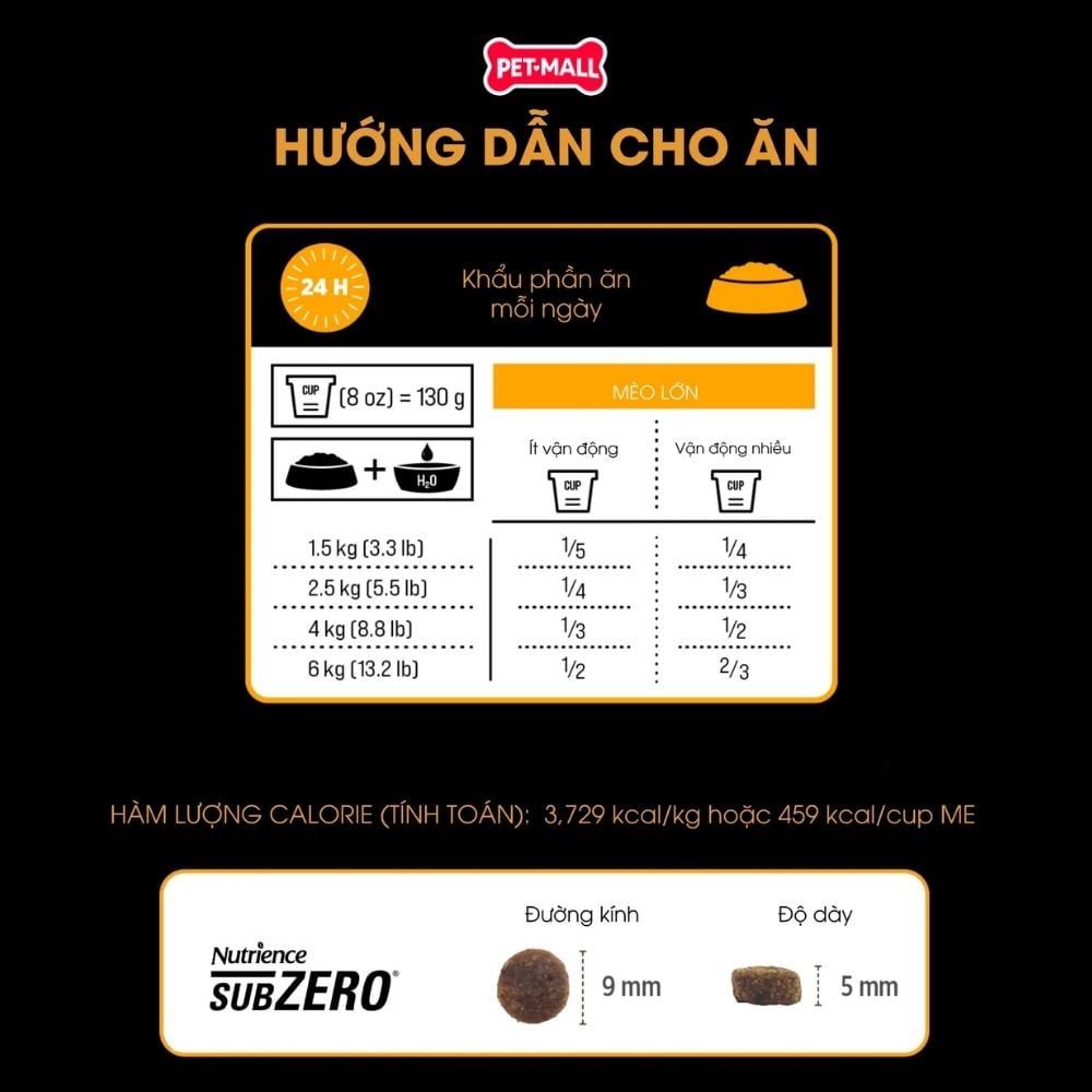 1.8KG - Thức ăn mèo Nutrience Subzero - Gà tây, cá hồi, cá trích, cá tuyết và rau củ quả tự nhiên Petmall