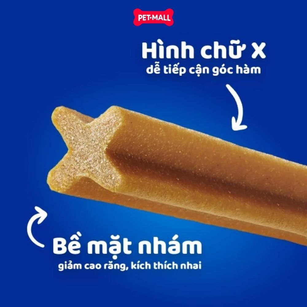 Combo 5 Gói 56G - Xương gặm Dentastix Puppy Dog 7stick - Sạch răng thơm miệng Petmall