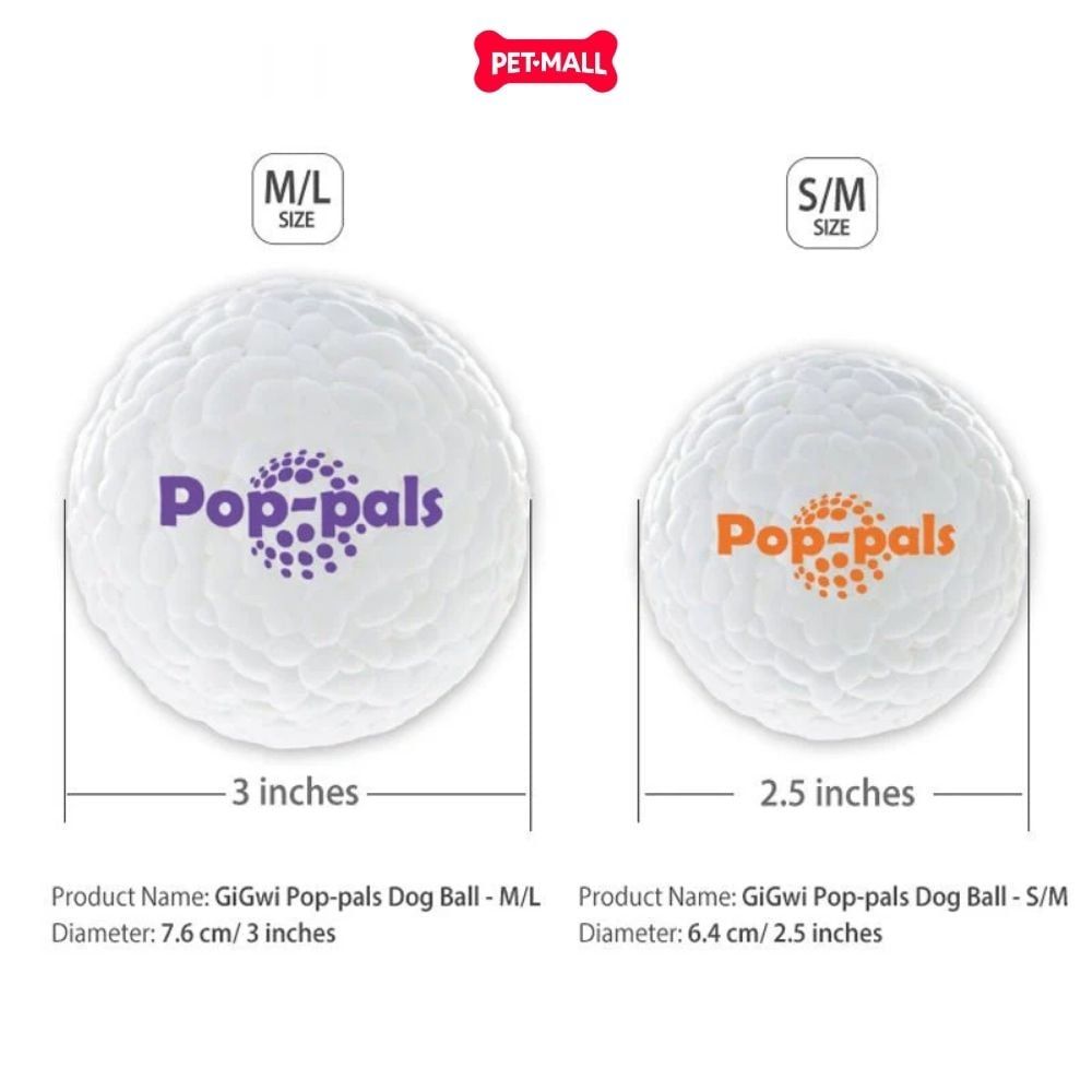 Đồ chơi GiGwi Pop-Pals bóng nảy cao cho chó - Small size Petmall