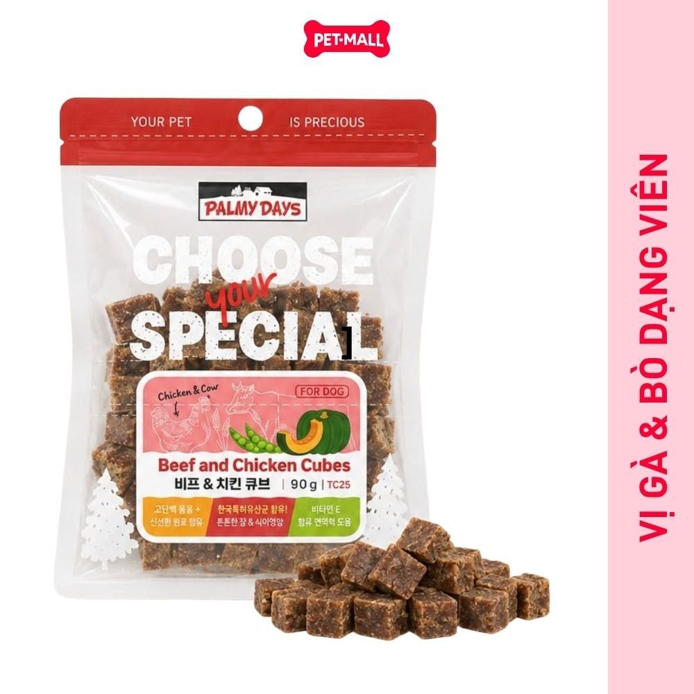 Treats Dental Bones PALMY DAYS 128g cho chó Petmall