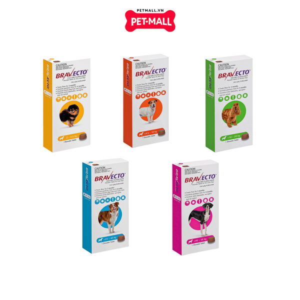 Bravecto - Trị ve ghẻ viêm da Demodex dành cho chó Petmall