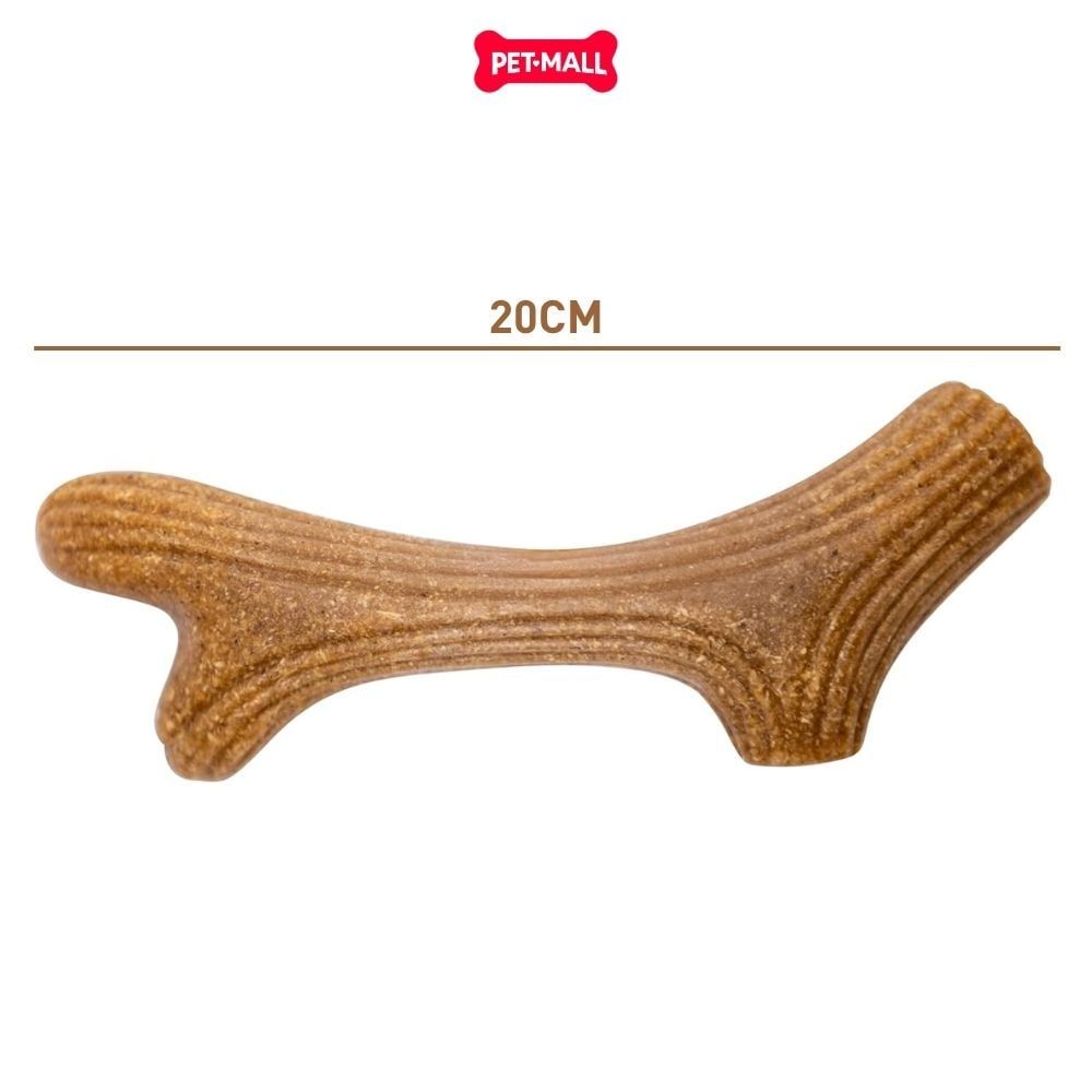 Đồ chơi nhai gặm GiGwi Nylon Wooden Antler Chew Toy - Sừng nai gỗ size M Petmall