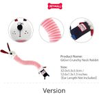 Đồ chơi GiGwi Crunchy Neck Đồ chơi kéo co con thỏ - Size S Petmall