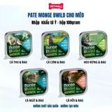Combo 12 hộp 100g - Pate Monge Bwild Sterilised Cat - Vị heo rừng và rau Petmall