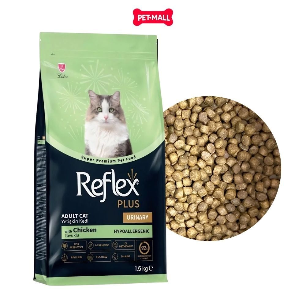1.5KG - Thức ăn mèo Reflex Plus Urinary Chicken - Hỗ trợ tiết niệu vị gà Petmall