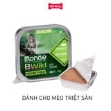 Combo 12 hộp 100g - Pate Monge Bwild Sterilised Cat - Vị heo rừng và rau Petmall