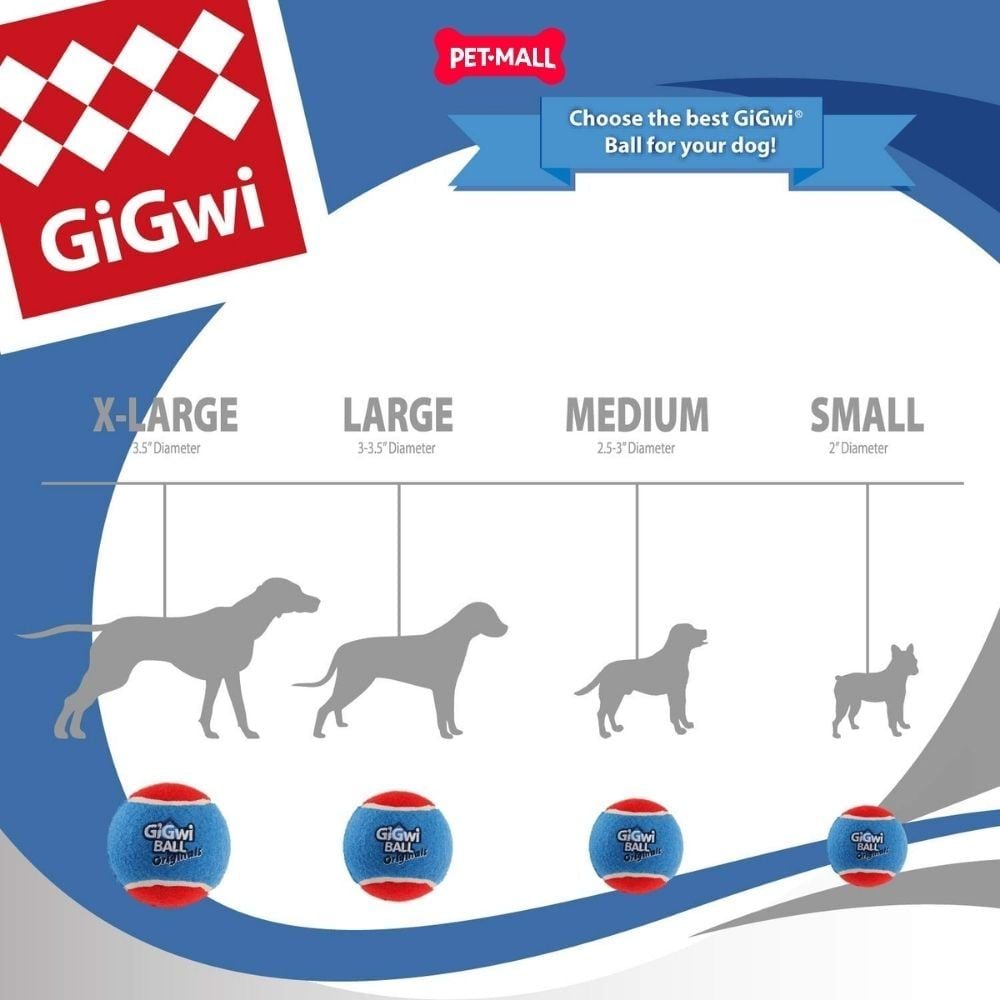 Đồ chơi GiGwi Ball Originals Tennis Ball for dog - size XS Petmall