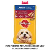 Pate Pedigree Adult Grilled Liver Loaf Flavour with Vegetables - Vị gà nướng và gan, cho chó trưởng thành Petmall