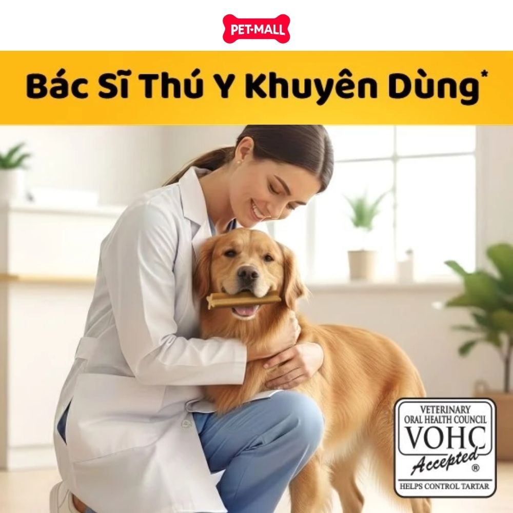 Combo 5 Gói 56G - Xương gặm Dentastix Puppy Dog 7stick - Sạch răng thơm miệng Petmall