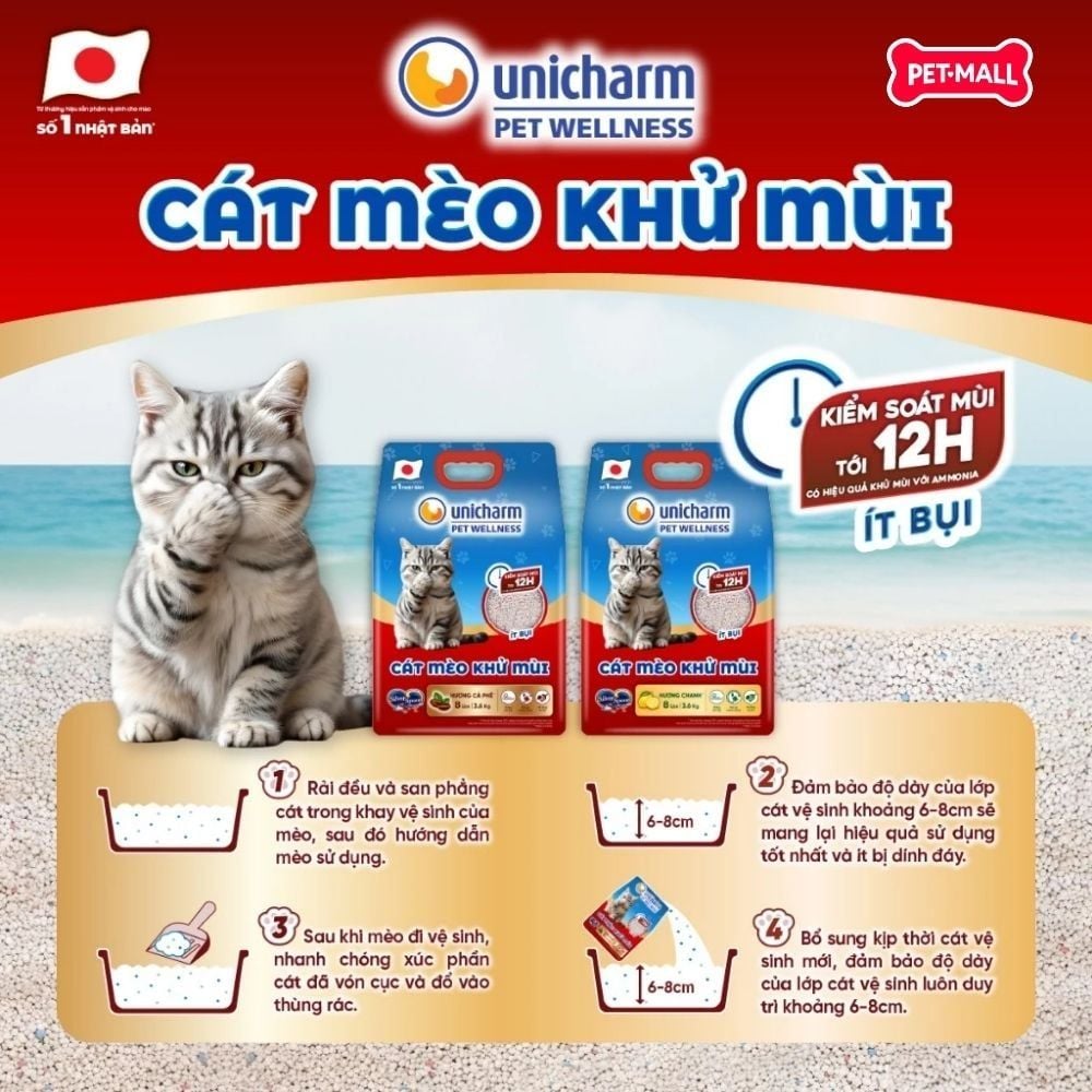 Cát vệ sinh mèo Silver Spoon hỗ trợ khử mùi từ Nhật Bản 20L - Hương hoa nhài Petmall