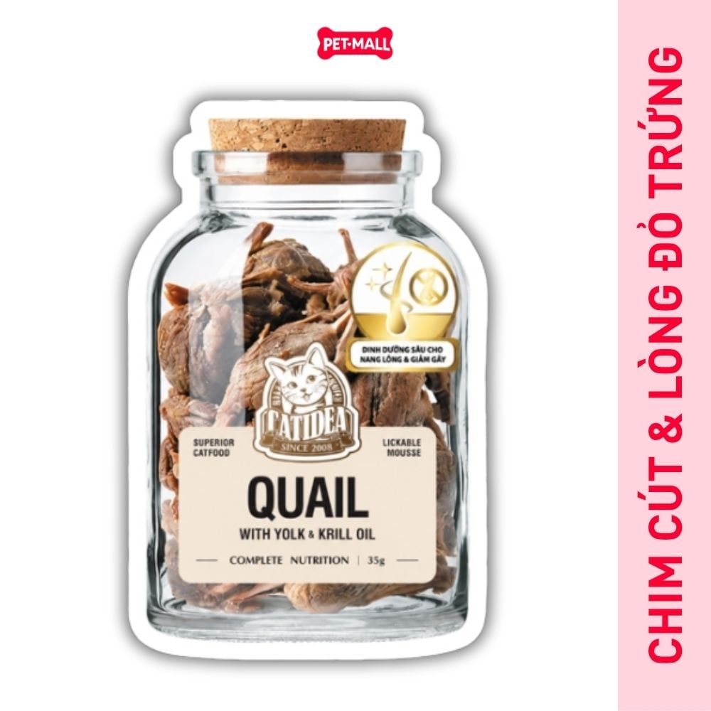 Combo 24 gói 35G - Pate thịt thật CATIDEA Superior cat food with Krill Oil Petmall