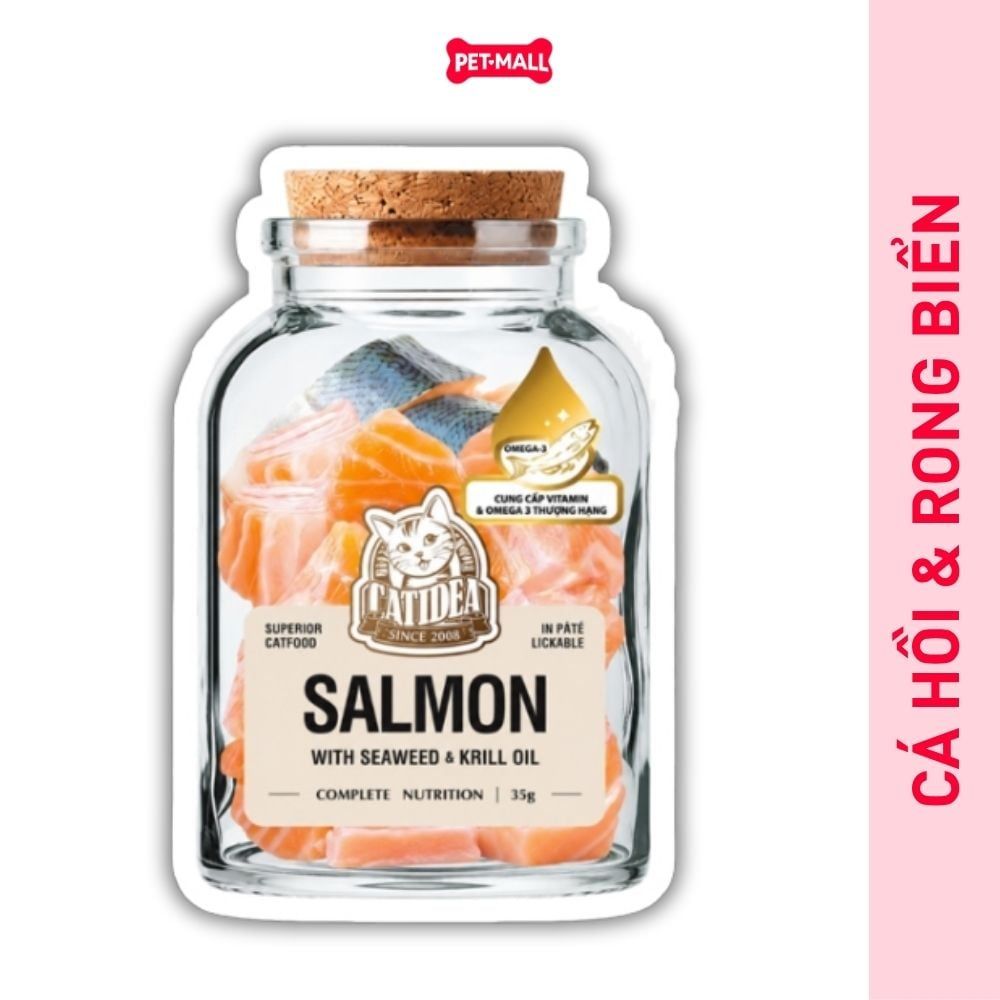 Combo 24 gói 35G - Pate thịt thật CATIDEA Superior cat food with Krill Oil Petmall