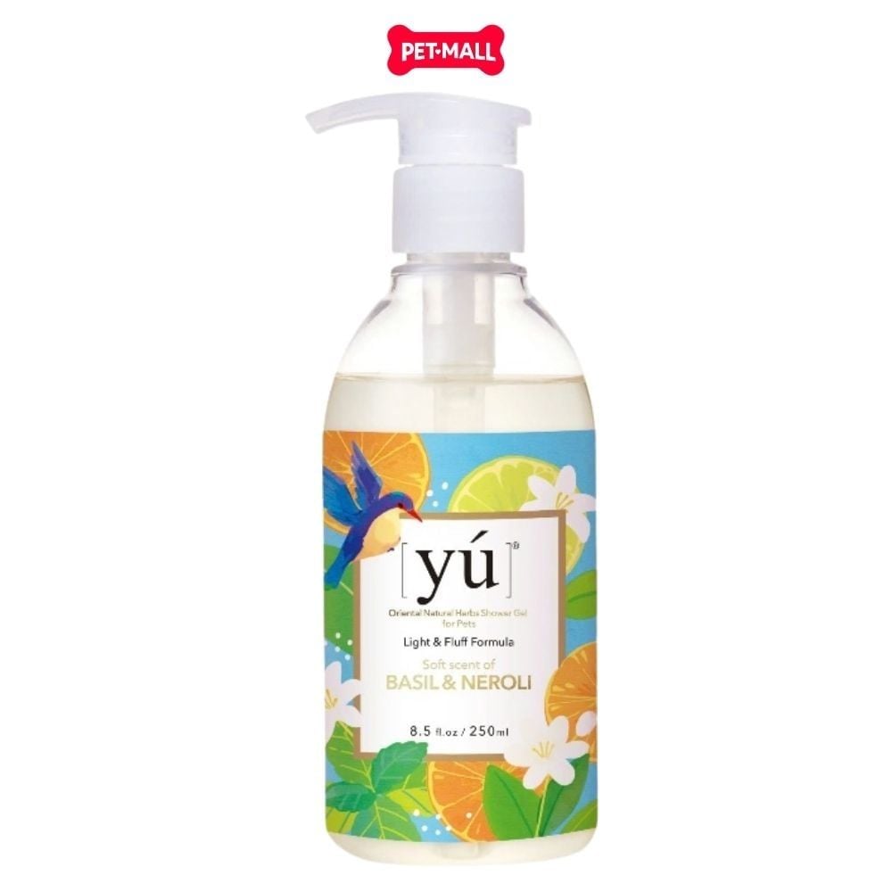 Sữa tắm Yu Light & Fluff Formula cho thú cưng 250ml - Húng Quế & Hoa Cam Petmall