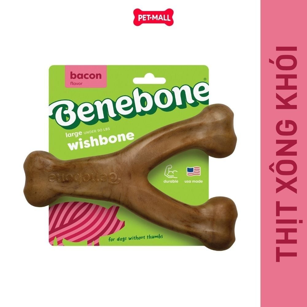 Đồ chơi xương gặm BENEBONE Wishbone Size M - Cho chó < 27kg Petmall