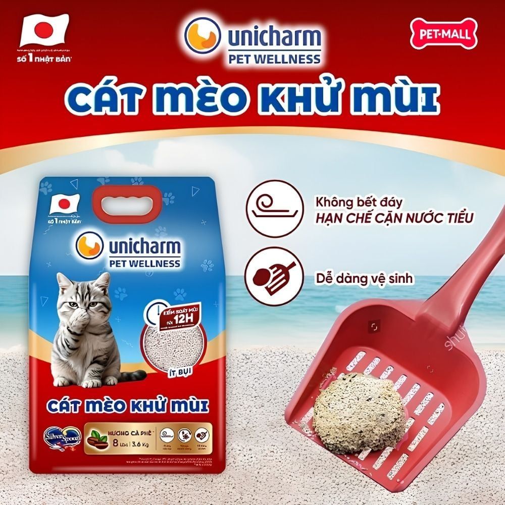 COMBO 2 TÚI - Cát vệ sinh mèo Silver Spoon hỗ trợ khử mùi từ Nhật Bản 20L Petmall