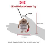 Đồ chơi cho mèo phát ra âm thanh GiGwi Melody Chaser - Con Dế Petmall