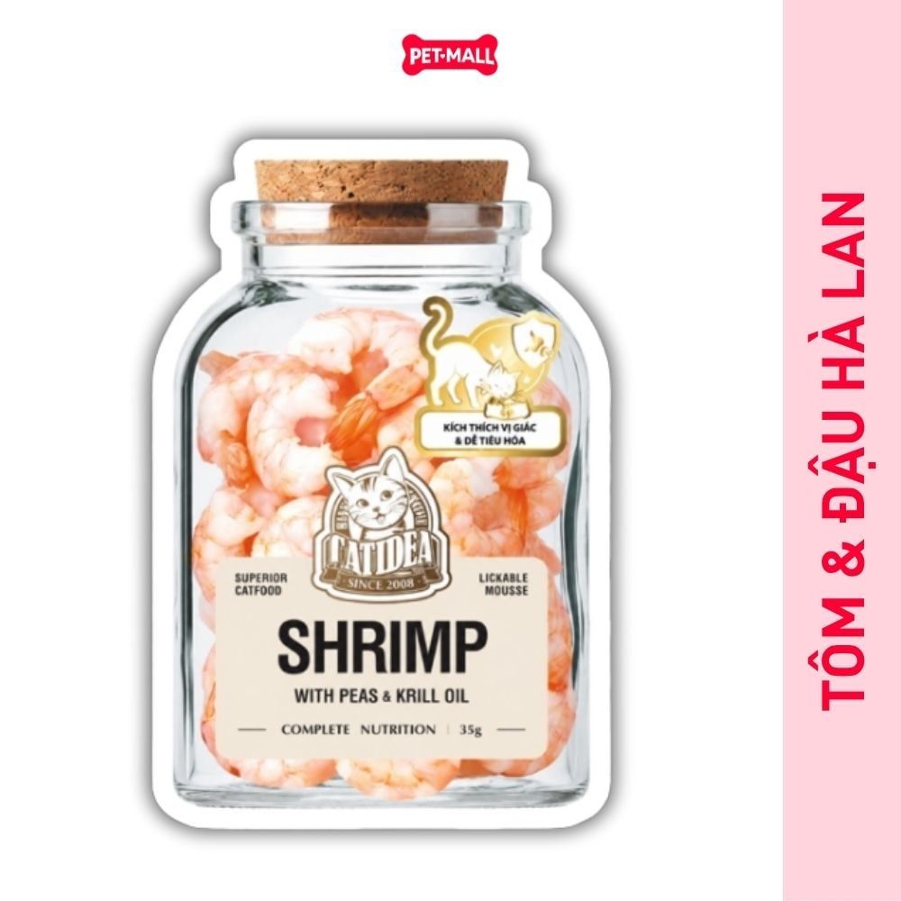 Combo 24 gói 35G - Pate thịt thật CATIDEA Superior cat food with Krill Oil Petmall