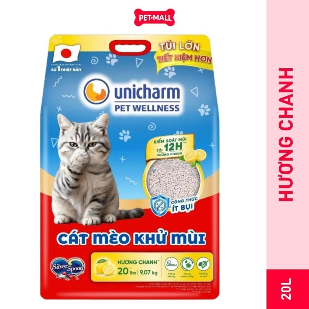 Cát vệ sinh mèo Silver Spoon hỗ trợ khử mùi từ Nhật Bản 20L Pemall