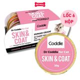 Lốc 6 Hộp 30G - Pate mèo Dr.Coddle 30G - SKIN & COAT Hỗ trợ da lông Petmall