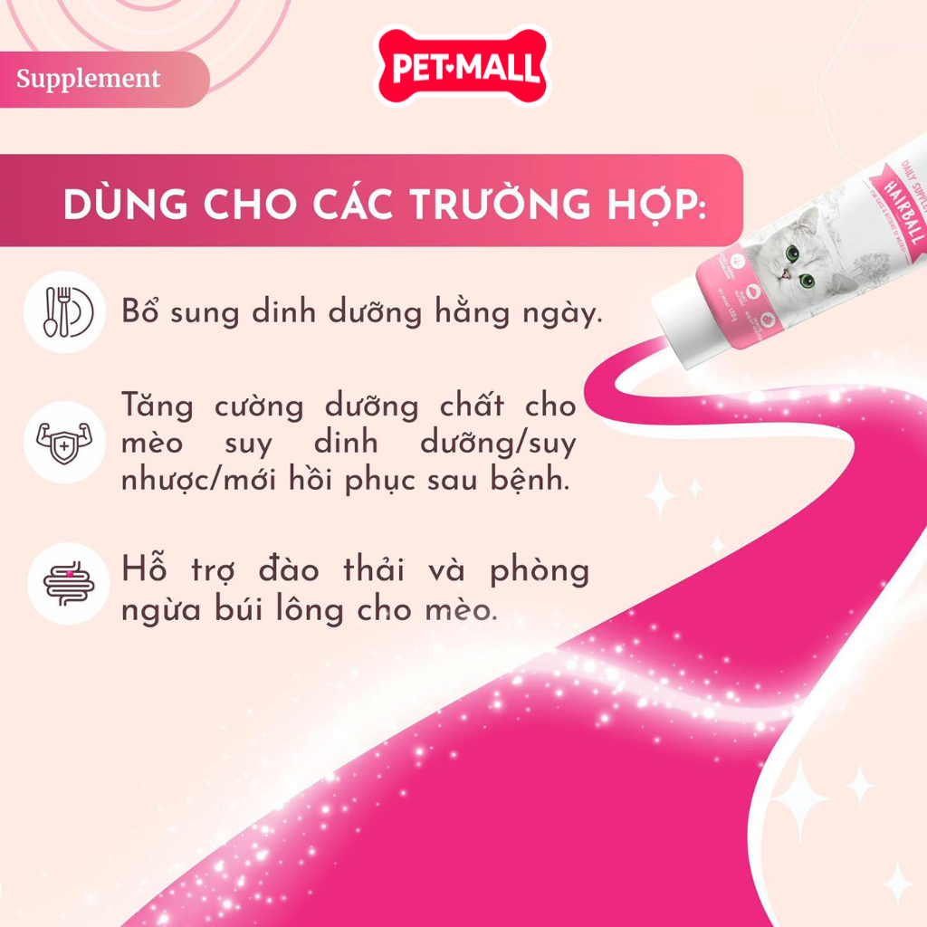 Gel bổ sung dinh dưỡng hàng ngày KitCat Daily Nutritional dành cho mèo và mèo con 120g Petmall