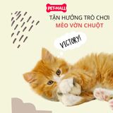 Đồ chơi FOFOS pull String & sound chip Mouse - Chuột kéo dây tự động có tiếng cho mèo - Trắng Petmall
