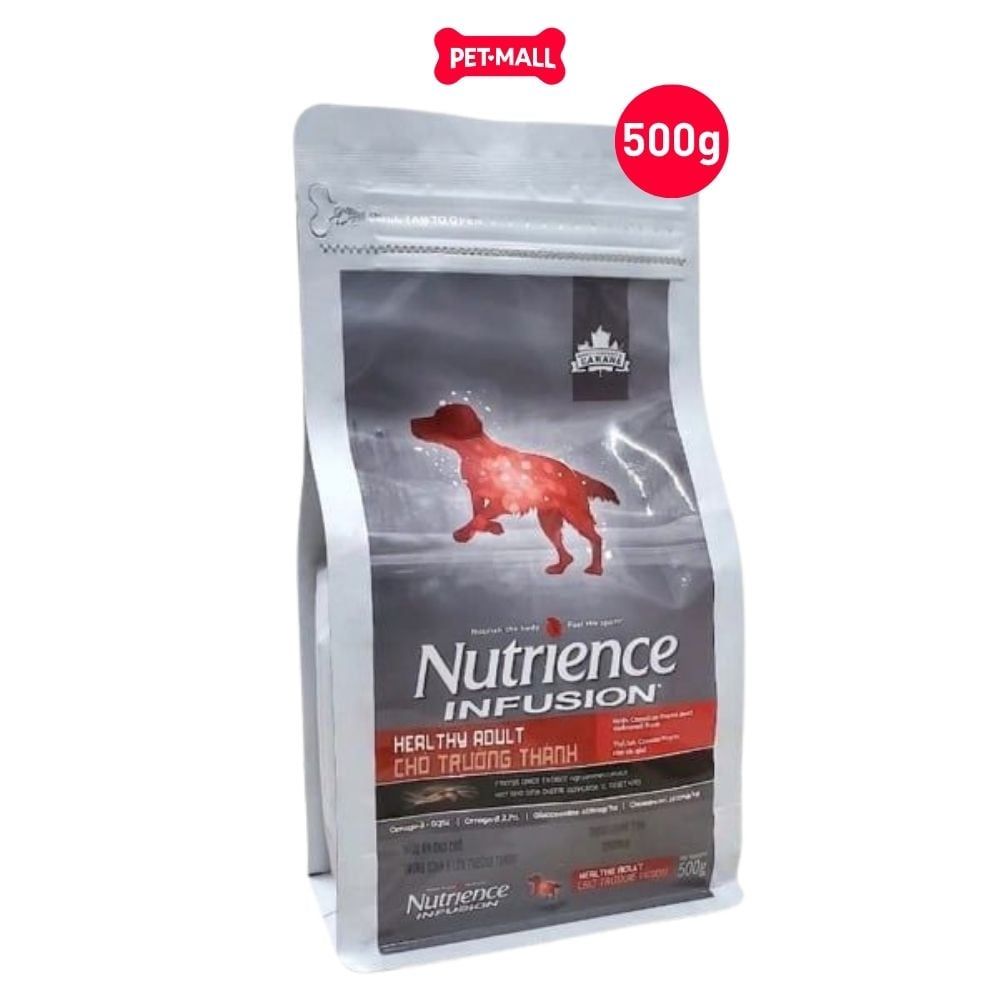 500G - Thức ăn chó Nutrience Infusion Adult thịt bò - Dành cho chó trưởng thành giống vừa và lớn Petmall