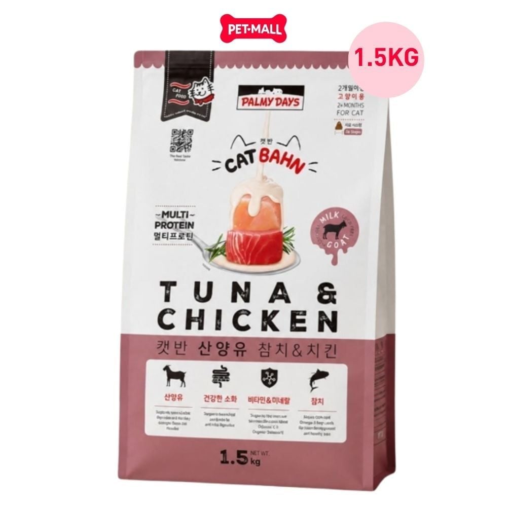 1.5KG - Thức ăn mèo PALMY DAYS Tuna Chicken Flavour Petmall