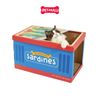  Đồ Chơi mèo bàn cào móng hình hộp cá mòi Sardines Canned Box size 34cm x 55cm x 38cm Petmall 