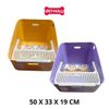  Khay vệ sinh mèo thành cao PETSMIX Vitamin mèo Cat Litter Box Size 50 x 33 x 19cm Petmall 