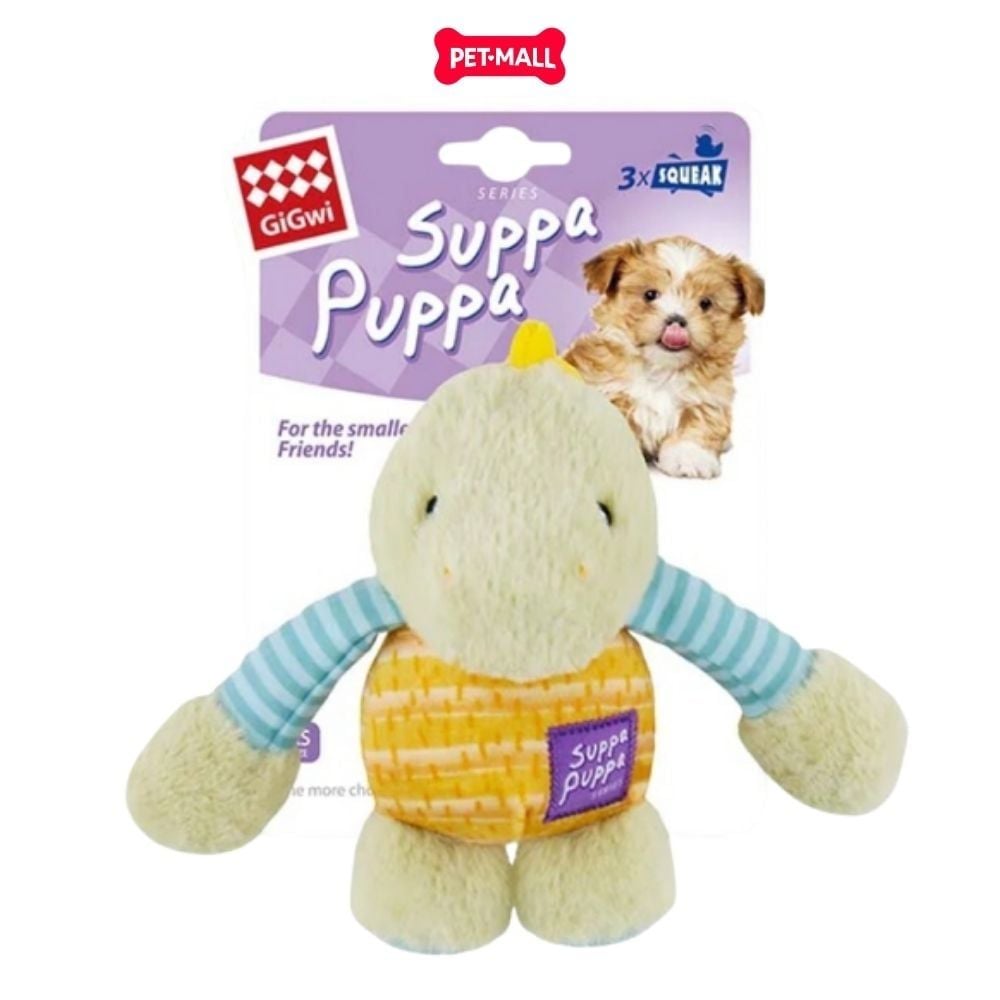 Đồ chơi thú bông có tiếng GiGwi Suppa Puppa Dinosaur - Hình khủng long Petmall