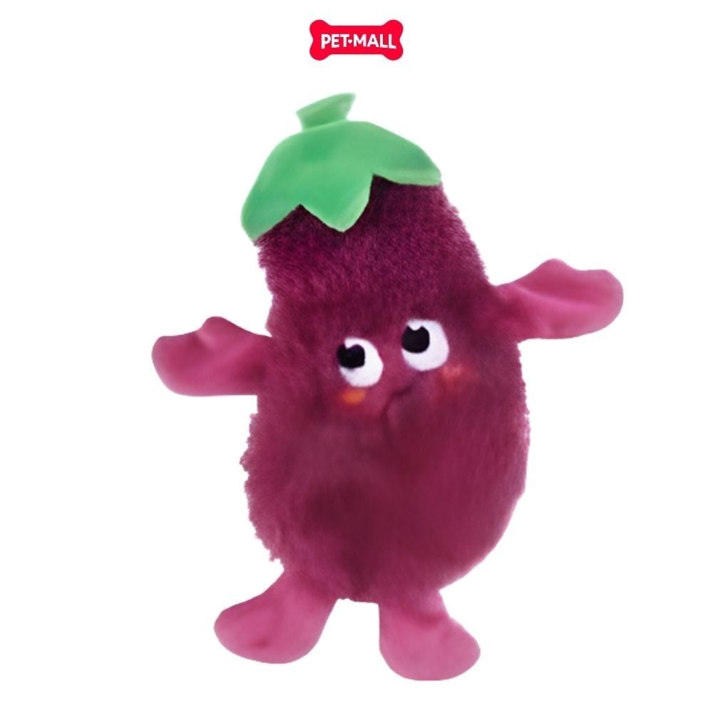 Đồ chơi GiGwi Suppa Puppa EggPlant Squeaker/Crinkle Inside - Gấu Bông Cà Tím Petmall